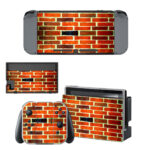 Red Brick Wall With White Mortar Decal Cover For Nintendo Switch & Nintendo Switch OLED