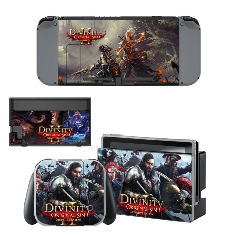 Divinity Original Sin 2 Decal Cover For Nintendo Switch & Nintendo Switch OLED Design 5