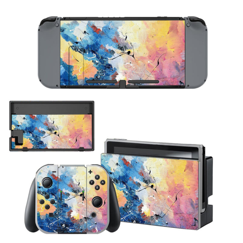 Three-Dimensional Abstract Oil Painting Art Decal Cover For Nintendo Switch & Nintendo Switch OLED