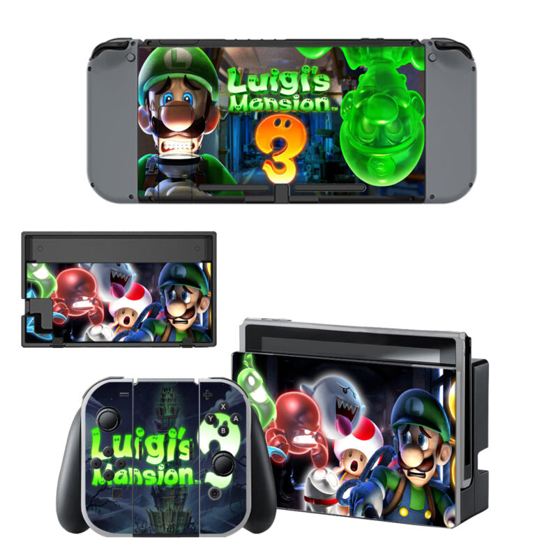 Luigis Mansion 3 Skin Sticker For Nintendo Switch & Nintendo Switch OLED