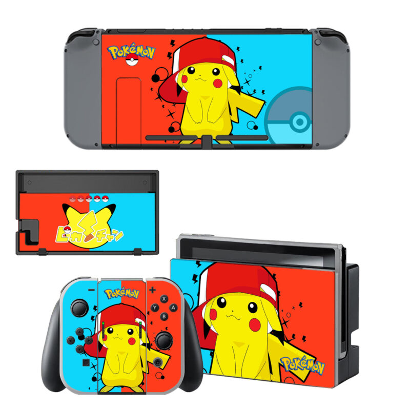 Pokemon Pikachu Decal Cover For Nintendo Switch & Nintendo Switch OLED Design 3