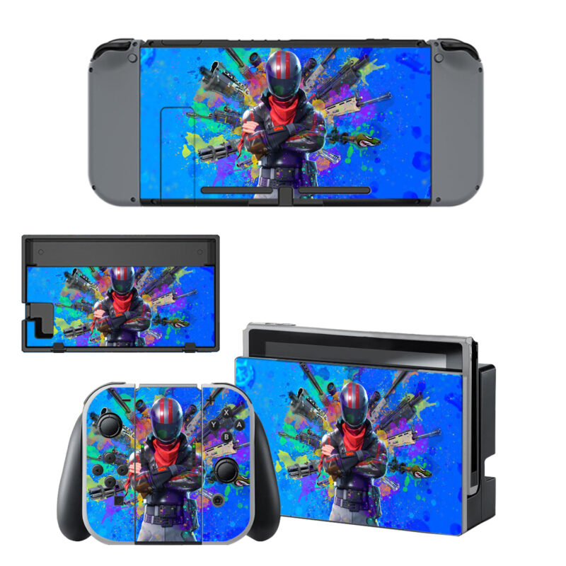 Fortnite Battle Royale Skin Sticker For Nintendo Switch & Nintendo Switch OLED Design 1