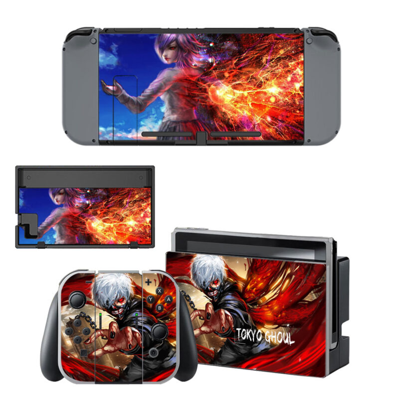 Tokyo Ghoul Skin Sticker For Nintendo Switch & Nintendo Switch OLED Design 2