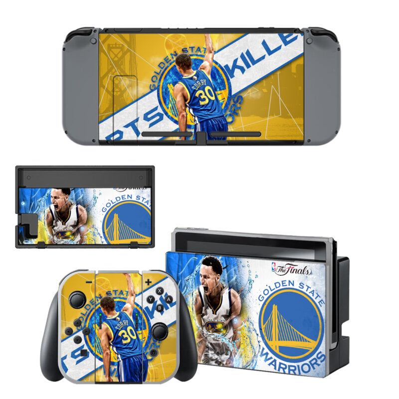 Golden State Warriors Skin Sticker For Nintendo Switch & Nintendo Switch OLED Design 1