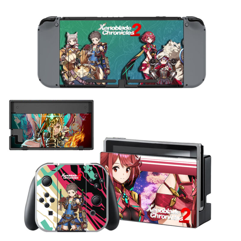 Xenoblade Chronicles 2 Skin Sticker For Nintendo Switch & Nintendo Switch OLED Design 4