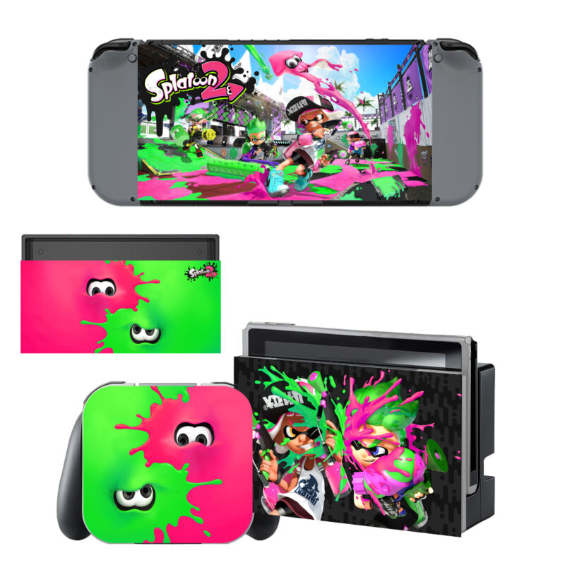 Splatoon Decal Cover For Nintendo Switch & Nintendo Switch OLED Design 11