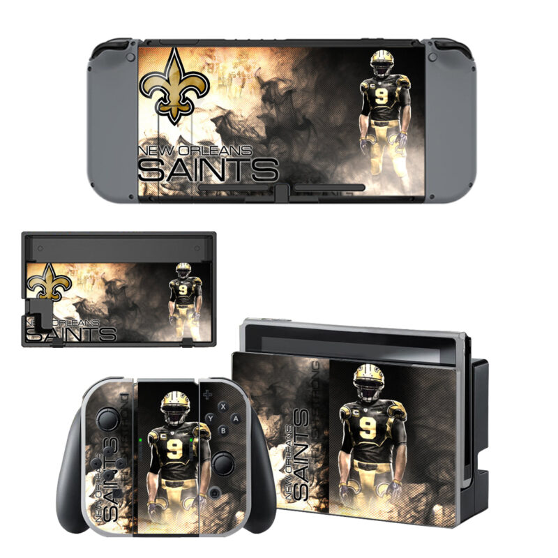 New Orleans Saints Skin Sticker For Nintendo Switch & Nintendo Switch OLED