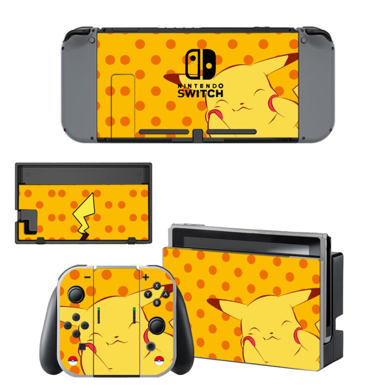 Pokemon Pikachu Skin Sticker For Nintendo Switch & Nintendo Switch OLED Design 3