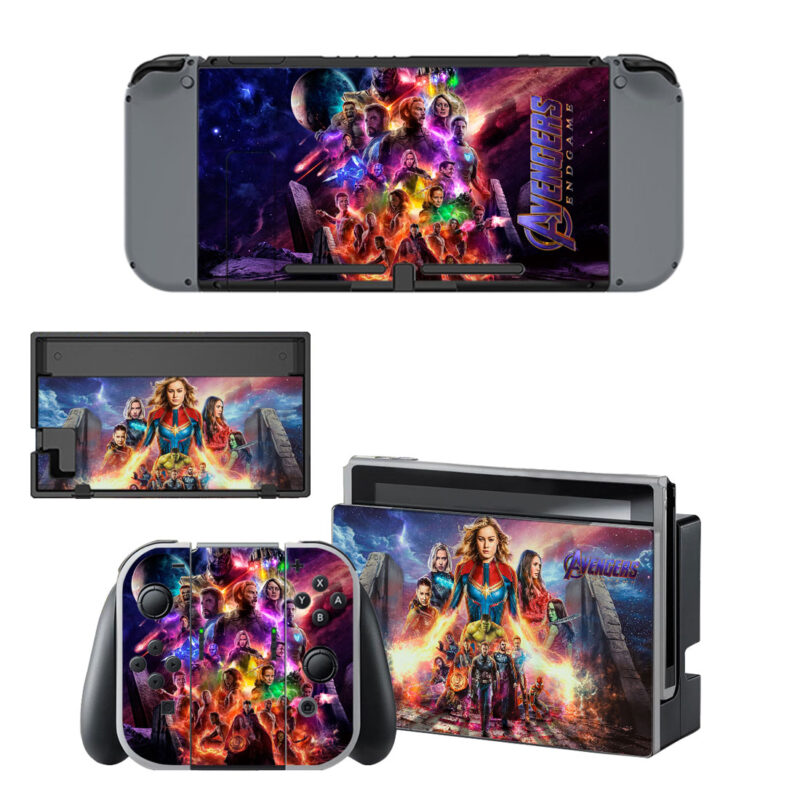 Avengers End Game Skin Sticker For Nintendo Switch & Nintendo Switch OLED Design 4