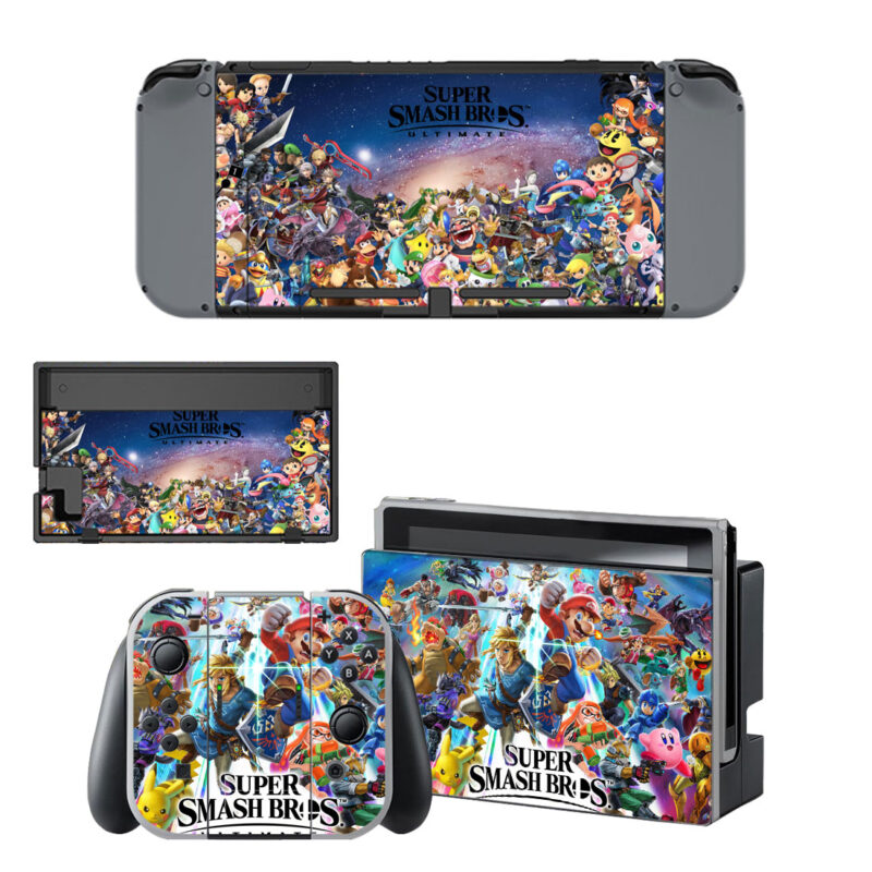 Super Smash Bros Ultimate Decal Cover For Nintendo Switch & Nintendo Switch OLED Design 1