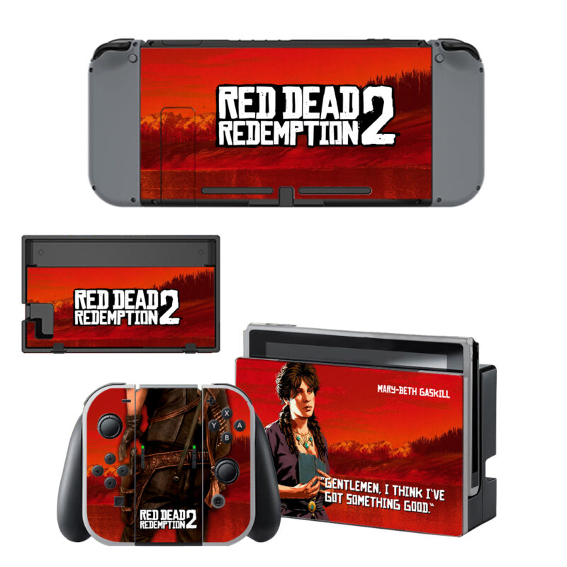 Red Dead Redemption 2 Skin Sticker For Nintendo Switch & Nintendo Switch OLED