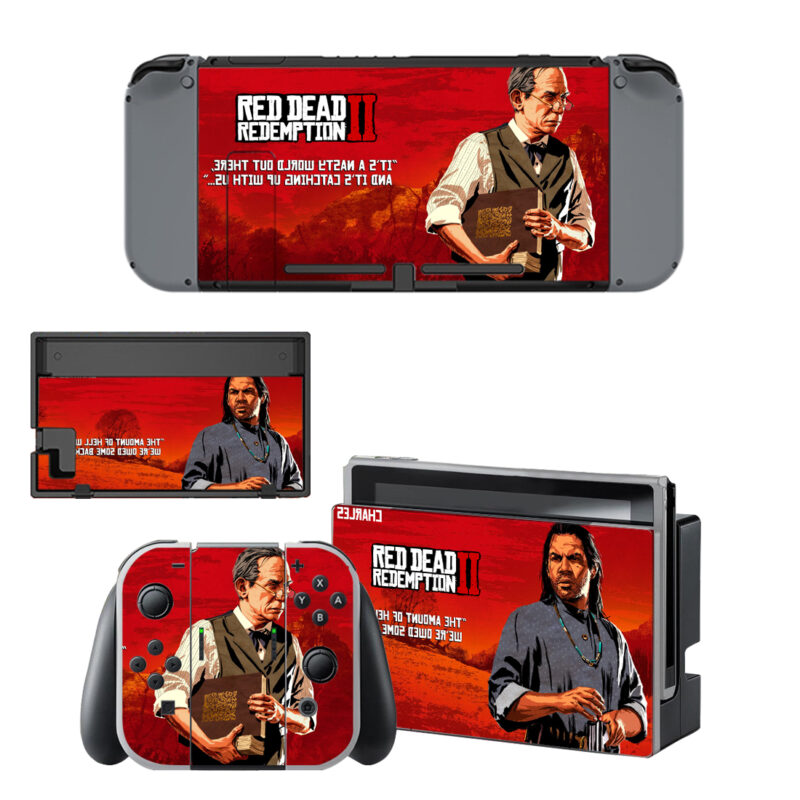 Red Dead Redemption II Skin Sticker For Nintendo Switch & Nintendo Switch OLED Design 1