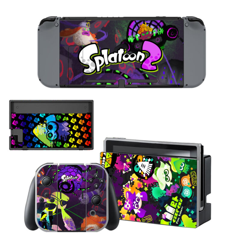 Splatoon 2 Decal Cover For Nintendo Switch & Nintendo Switch OLED Design 4