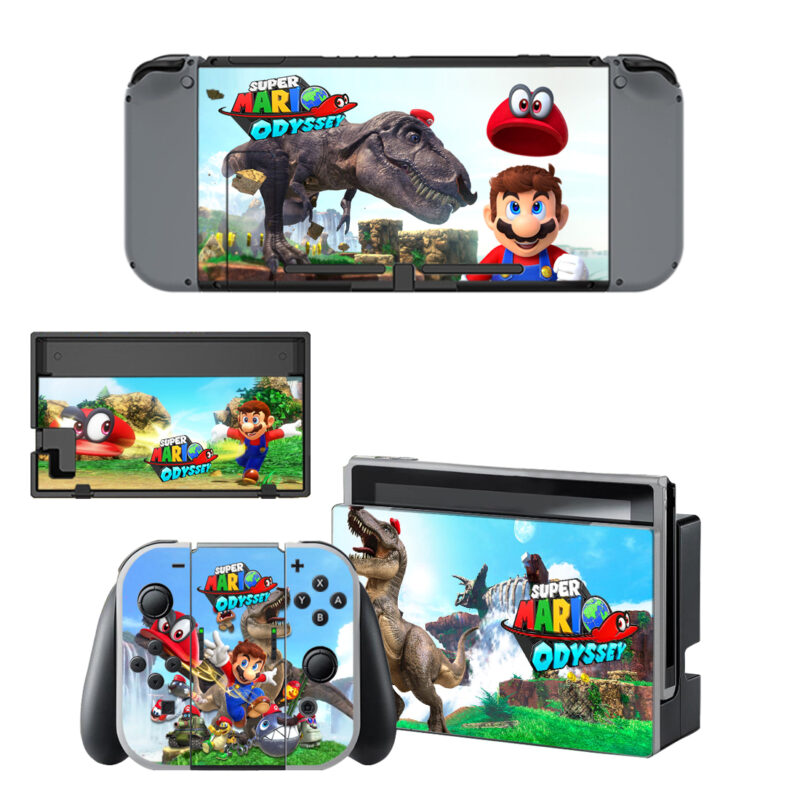 Super Mario Odyssey Decal Cover For Nintendo Switch & Nintendo Switch OLED Design 7