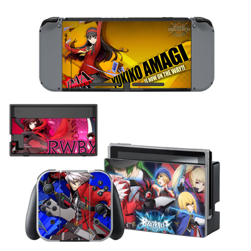 BlazBlue Cross Tag Battle Decal Cover For Nintendo Switch & Nintendo Switch OLED Design 1