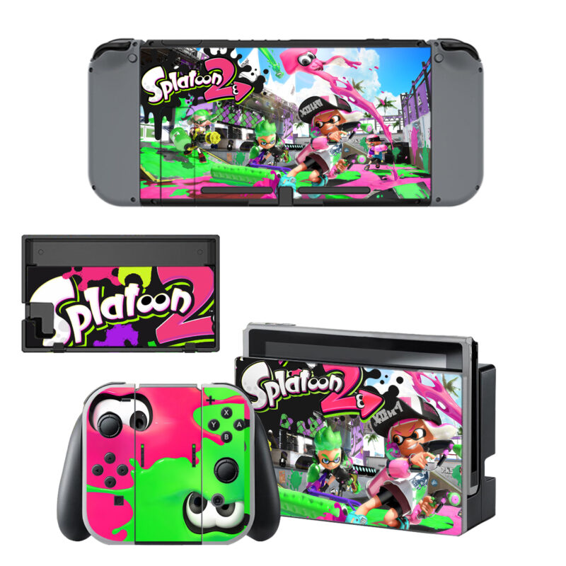 Splatoon 2 Decal Cover For Nintendo Switch & Nintendo Switch OLED Design 1