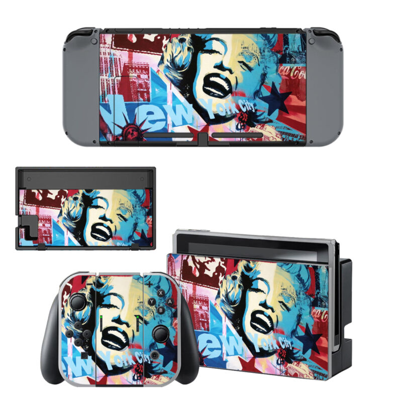 Marilyn Monroe Art Decal Cover For Nintendo Switch & Nintendo Switch OLED