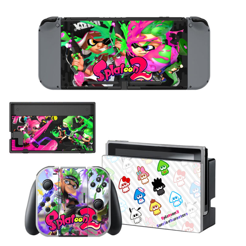 Splatoon 2 Decal Cover For Nintendo Switch & Nintendo Switch OLED Design 2