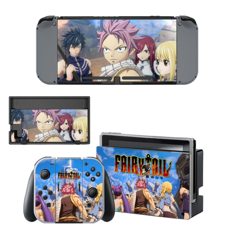 Fairy Tail Skin Sticker For Nintendo Switch & Nintendo Switch OLED Design 1