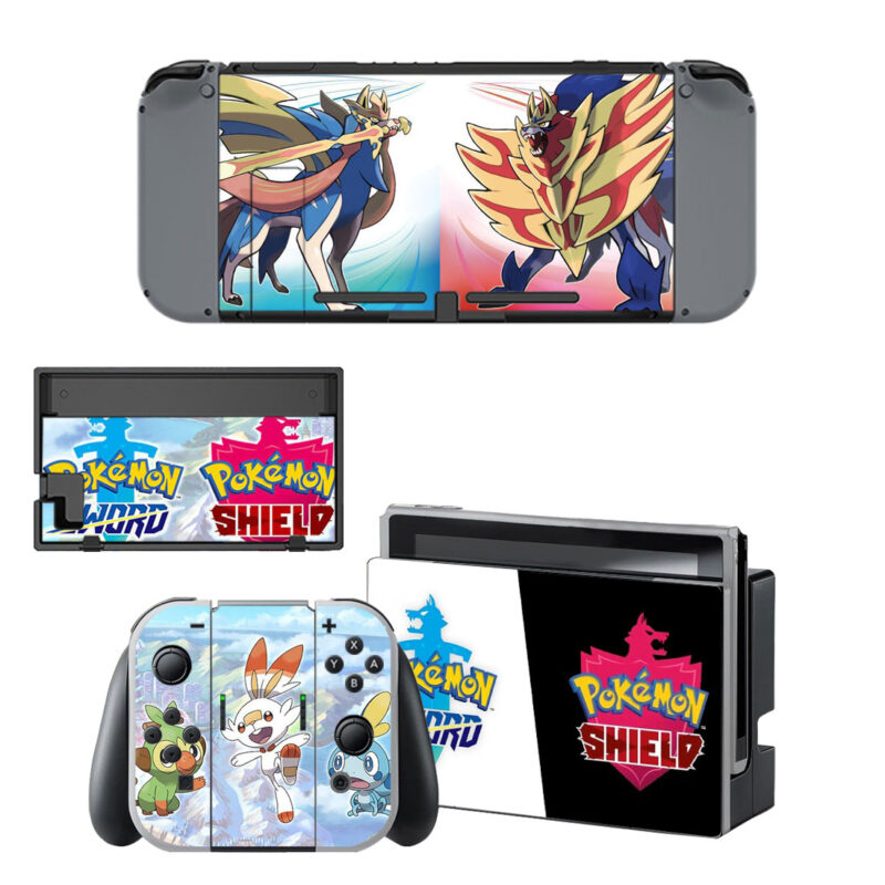 Pokemon Sword And Shield Skin Sticker For Nintendo Switch & Nintendo Switch OLED Design 1