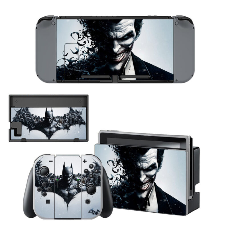 Joker Arkham Origins Skin Sticker For Nintendo Switch & Nintendo Switch OLED Design 1