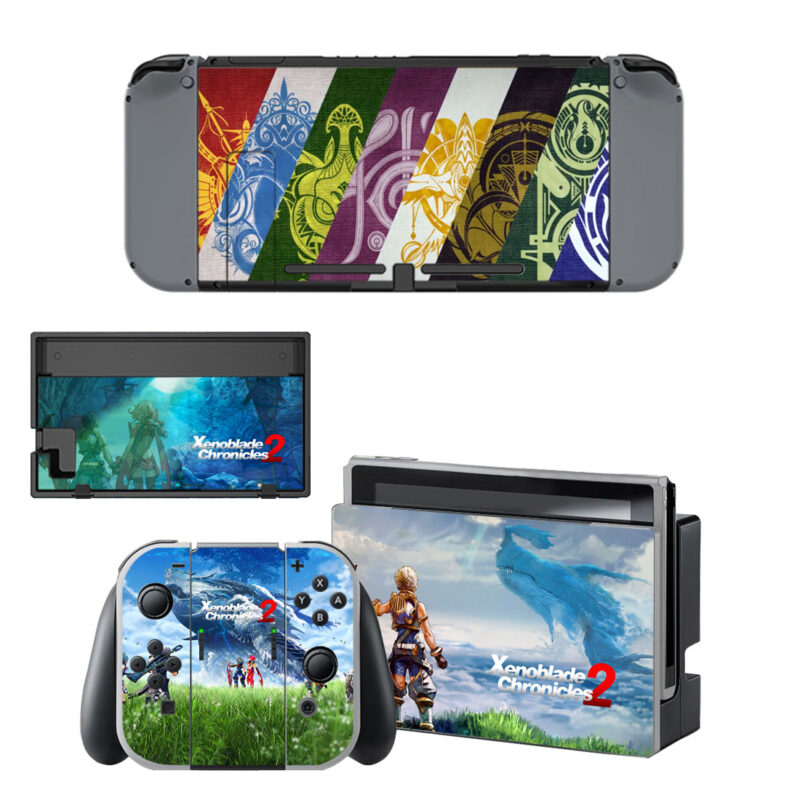 Xenoblade Chronicles 2 Skin Sticker For Nintendo Switch & Nintendo Switch OLED Design 1