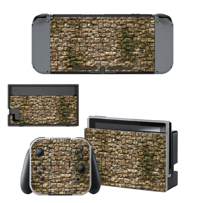 Rock Wall Texture Decal Cover For Nintendo Switch & Nintendo Switch OLED