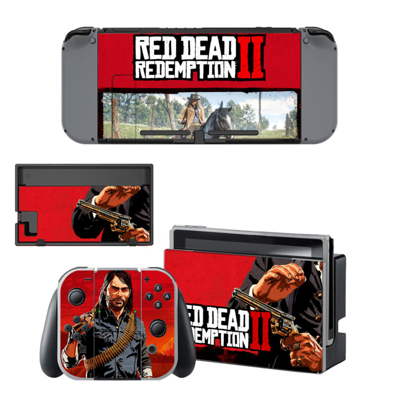 Red Dead Redemption 2 Decal Cover For Nintendo Switch & Nintendo Switch OLED Design 2