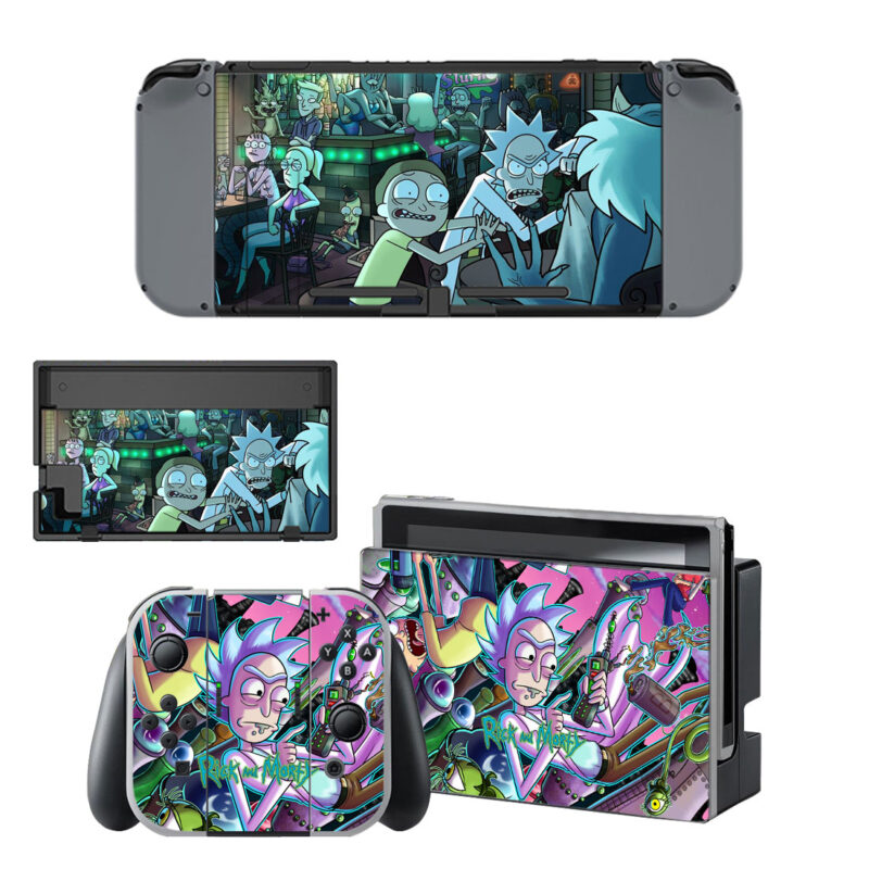 Rick And Morty Skin Sticker For Nintendo Switch & Nintendo Switch OLED Design 4