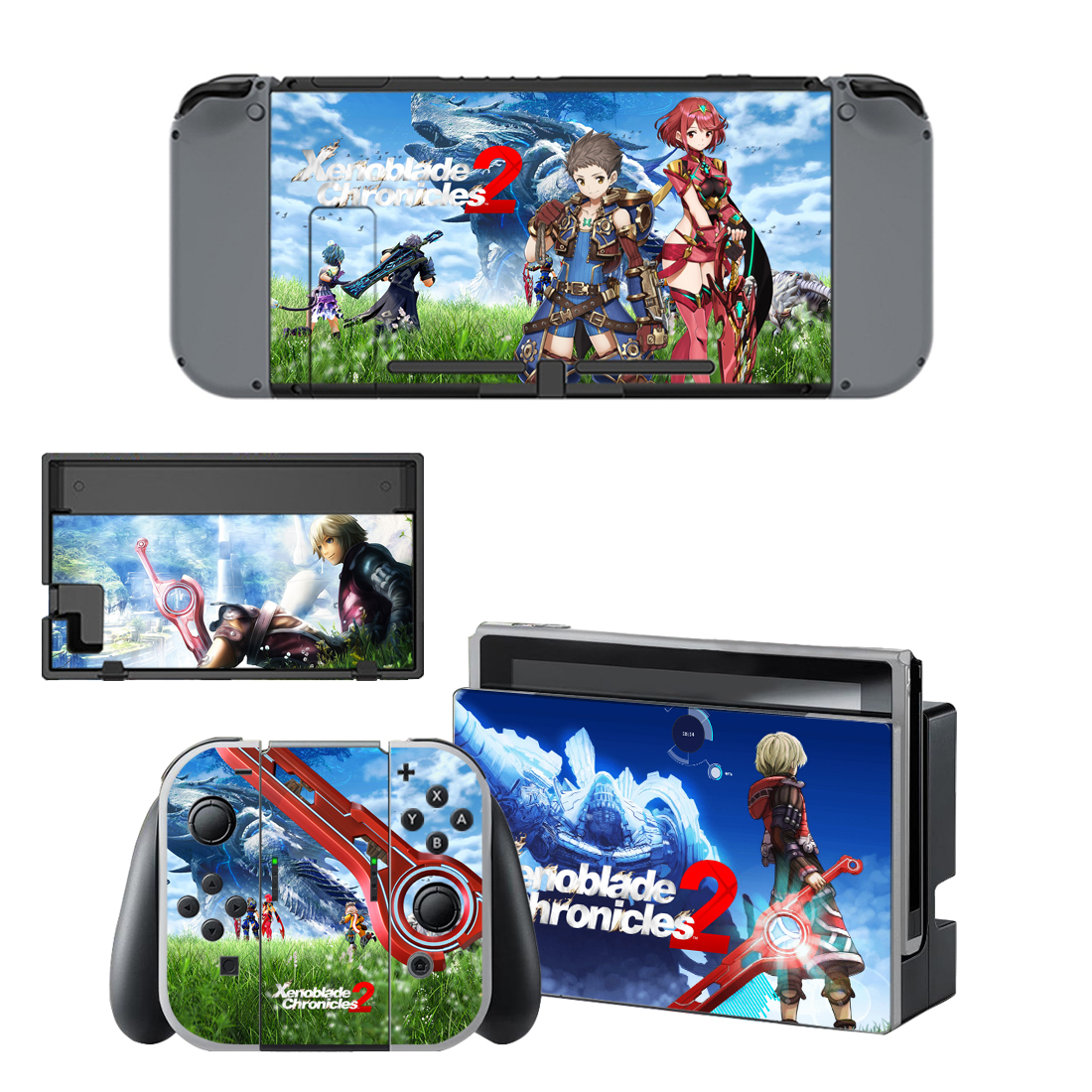 Xenoblade Chronicles 2 Skin Sticker For Nintendo Switch & Nintendo Switch OLED Design 5