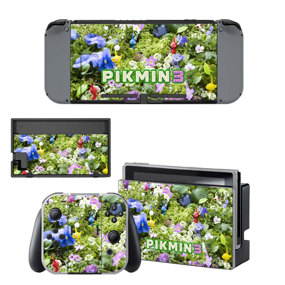 Pikmin 3 Skin Sticker For Nintendo Switch & Nintendo Switch OLED Design 3