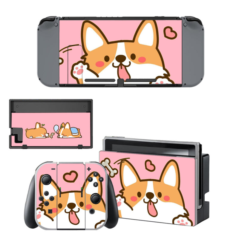 Corgi Skin Sticker For Nintendo Switch & Nintendo Switch OLED