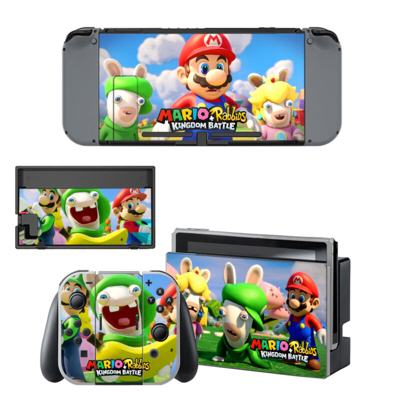 Mario + Rabbids Kingdom Battle Decal Cover For Nintendo Switch & Nintendo Switch OLED Design 5