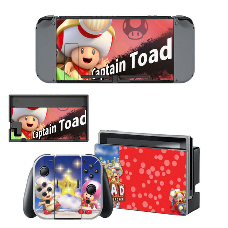 Captain Toad Treasure Tracker Skin Sticker For Nintendo Switch & Nintendo Switch OLED Design 1