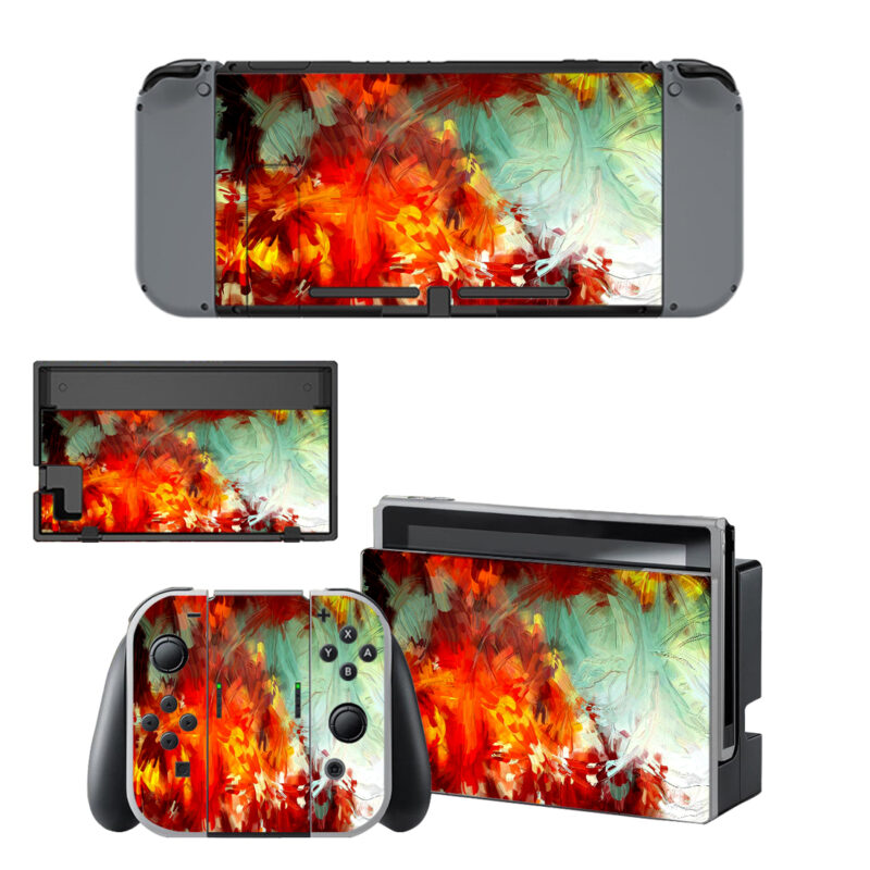 Colorful Messy Painting Decal Cover For Nintendo Switch & Nintendo Switch OLED