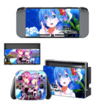 Re Zero Starting Life in Another World Decal Cover For Nintendo Switch & Nintendo Switch OLED Design 3