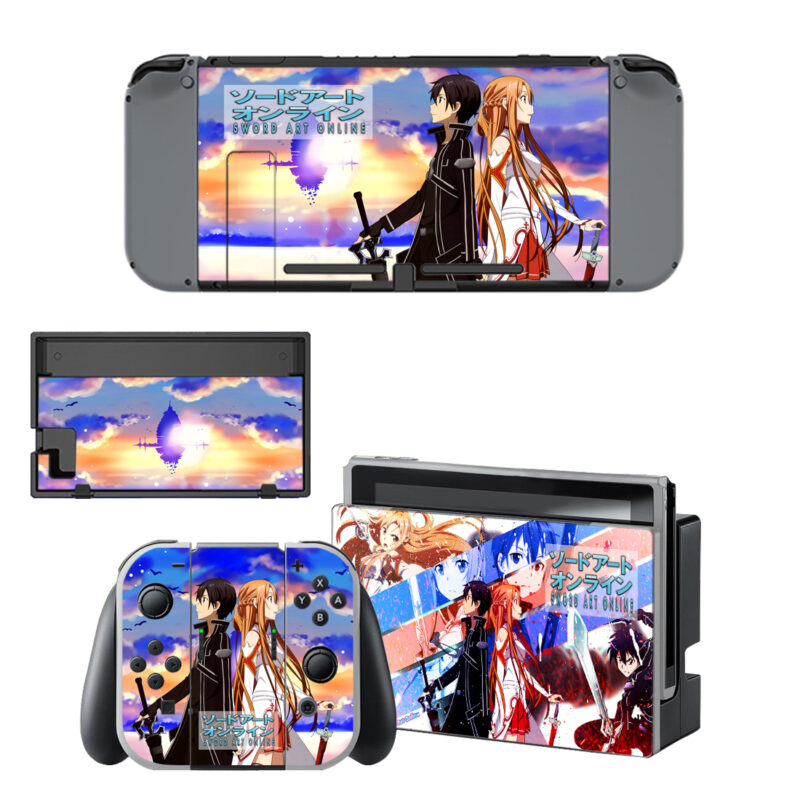 Sword Art Online Skin Sticker For Nintendo Switch & Nintendo Switch OLED Design 3