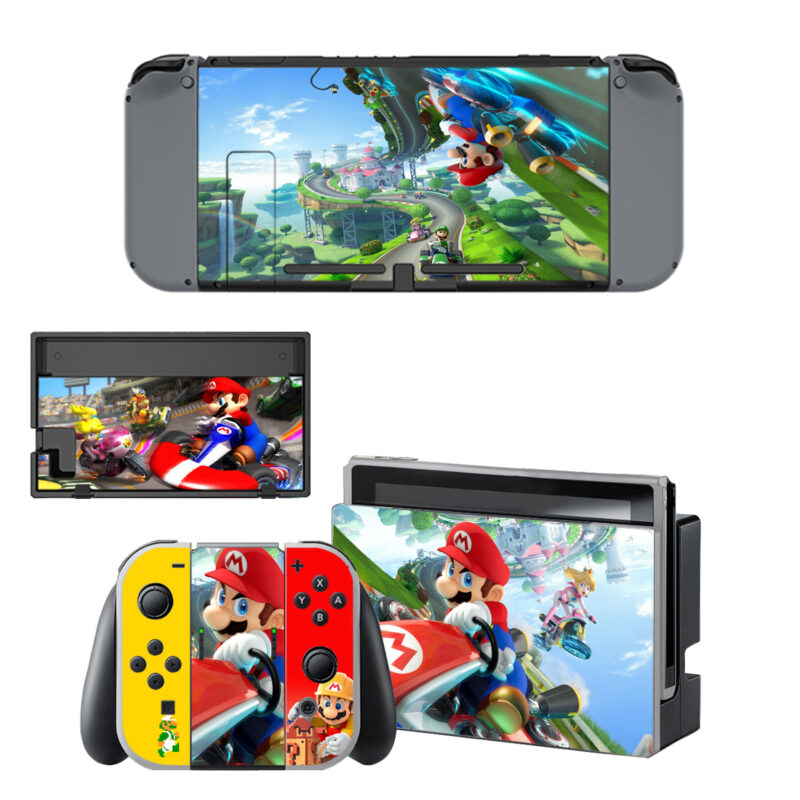 Mario Kart 8 Deluxe Decal Cover For Nintendo Switch & Nintendo Switch OLED Design 1