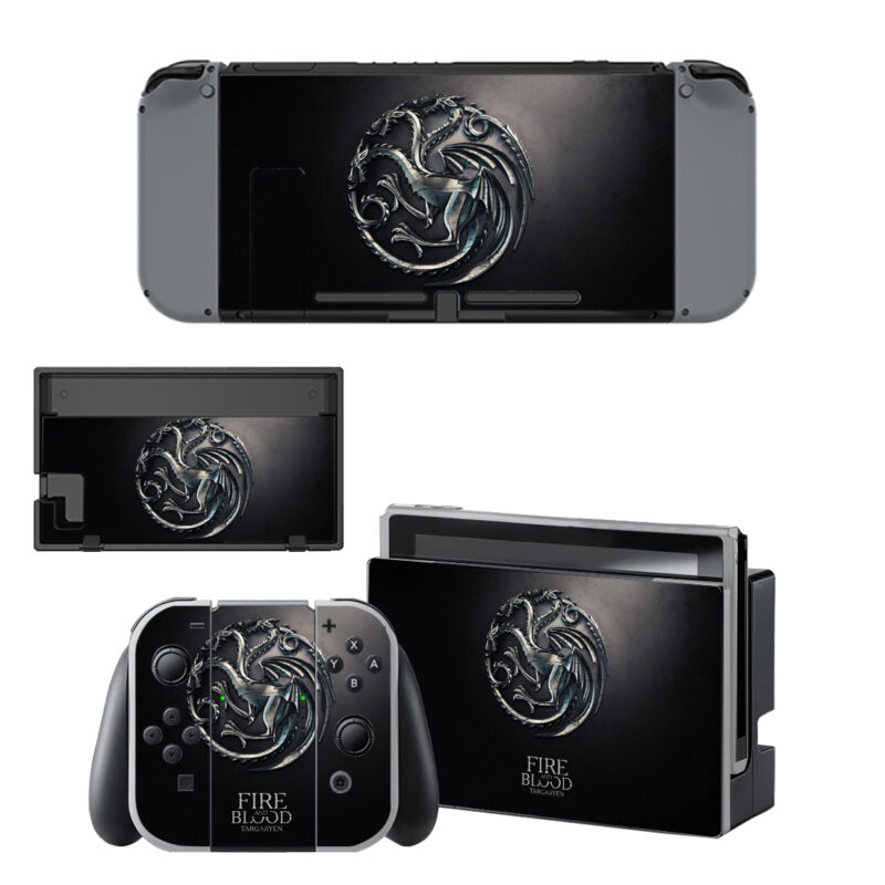 Fire And Blood Targaryen Skin Sticker For Nintendo Switch & Nintendo Switch OLED