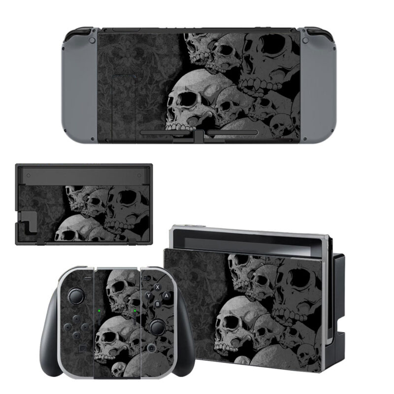 White Skull Decal Cover For Nintendo Switch & Nintendo Switch OLED