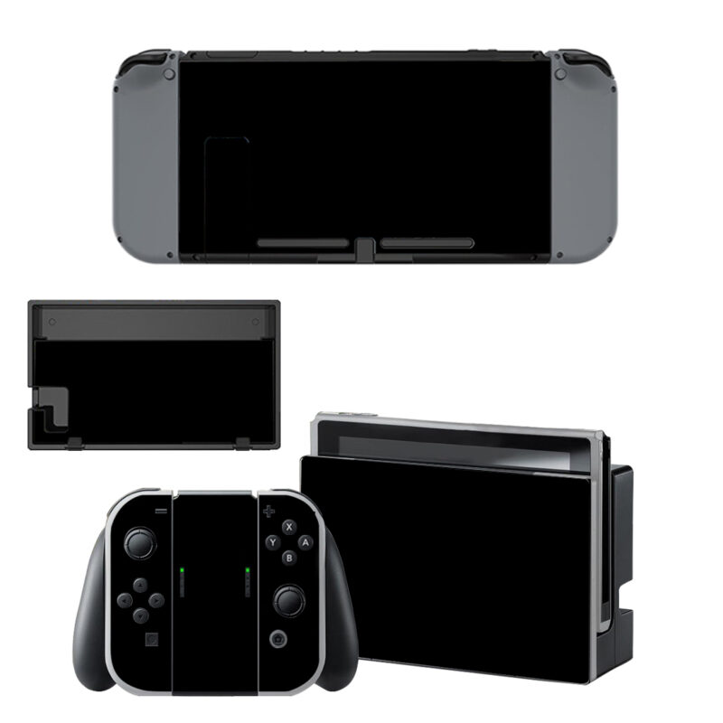 Black Decal Cover For Nintendo Switch & Nintendo Switch OLED Design 1