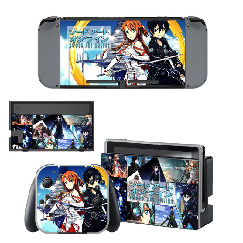 Sword Art Online Skin Sticker For Nintendo Switch & Nintendo Switch OLED Design 4