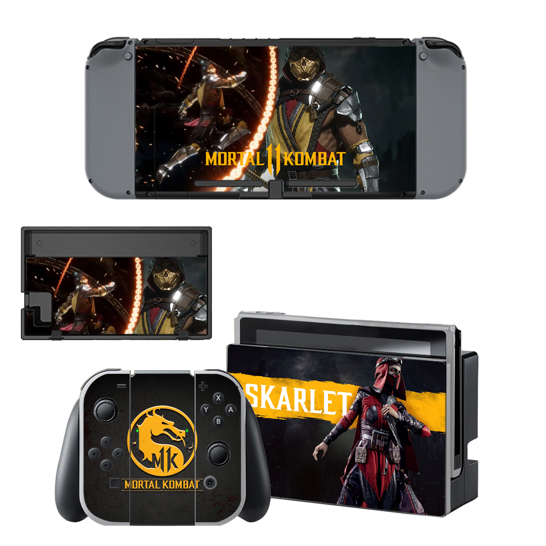 Mortal Kombat Decal Cover For Nintendo Switch & Nintendo Switch OLED Design 6