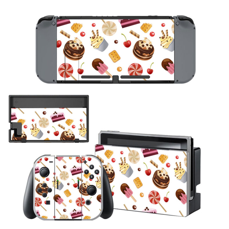 Sweet Cartoon Candy Decal Cover For Nintendo Switch & Nintendo Switch OLED