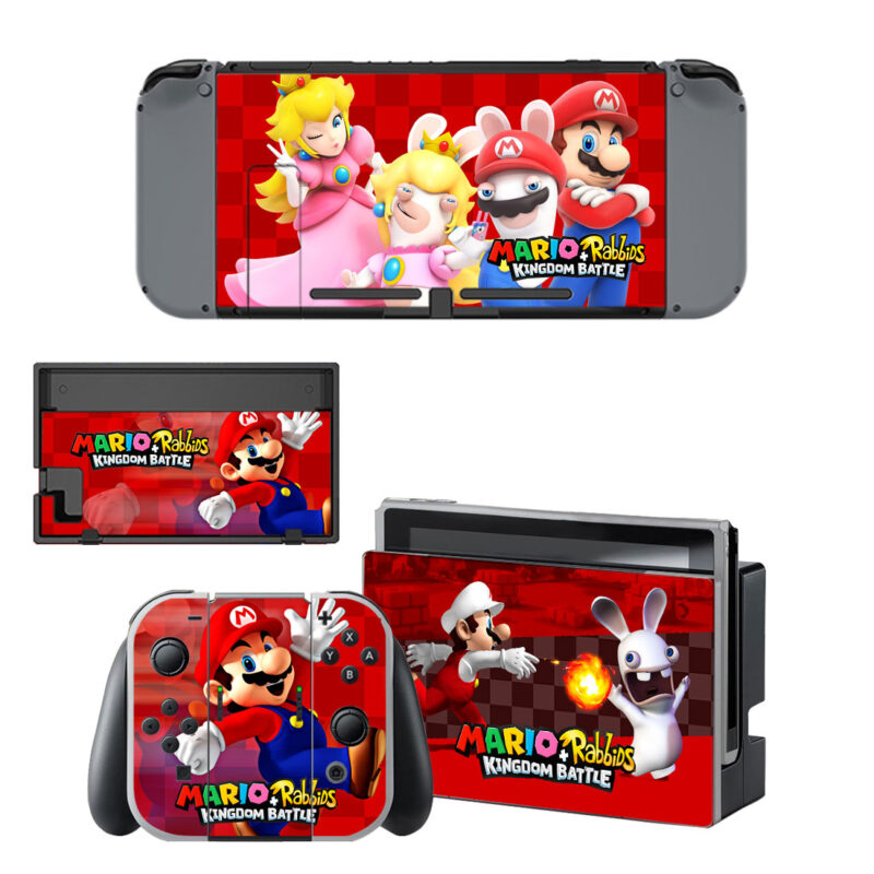 Mario + Rabbids Kingdom Battle Decal Cover For Nintendo Switch & Nintendo Switch OLED Design 7