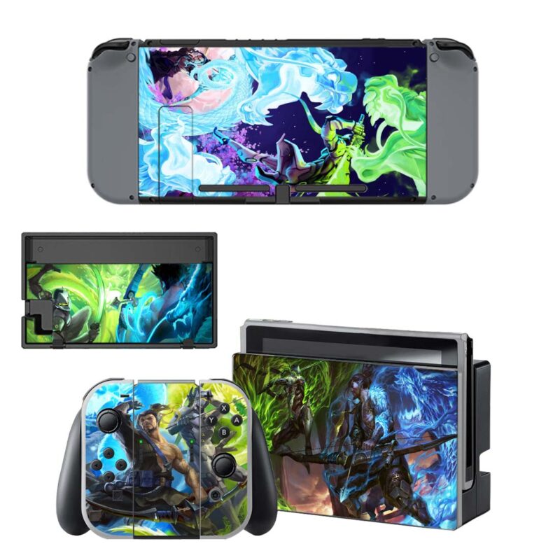 Hanzo And Genji Skin Sticker For Nintendo Switch & Nintendo Switch OLED