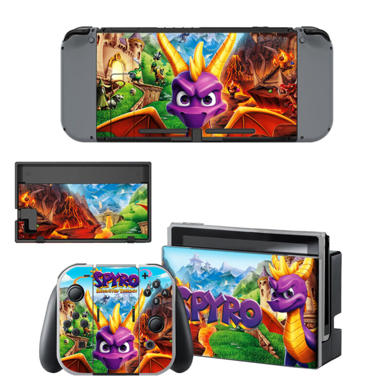 Spyro Reignited Trilogy Decal Cover For Nintendo Switch & Nintendo Switch OLED Design 1