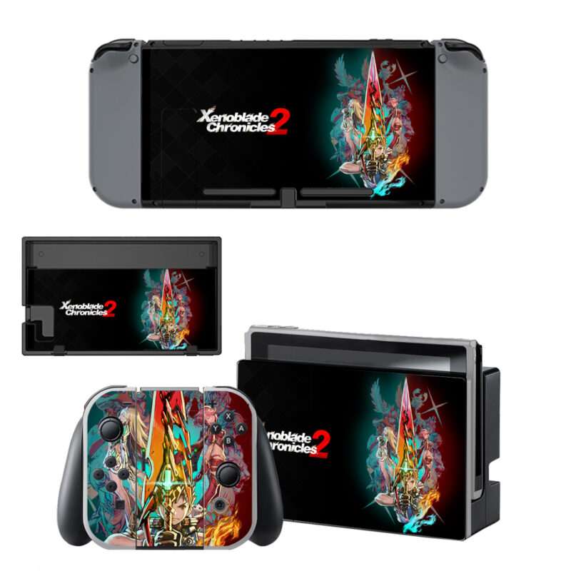 Xenoblade Chronicles 2 Decal Cover For Nintendo Switch & Nintendo Switch OLED Design 6