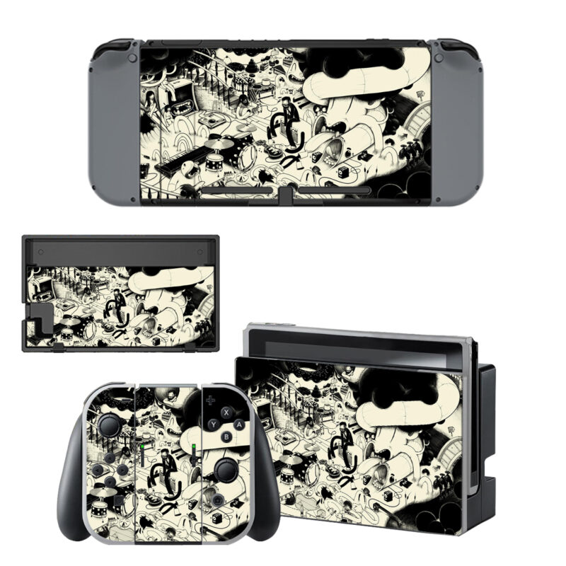 Illustration By Matthieu Bessudo Decal Cover For Nintendo Switch & Nintendo Switch OLED