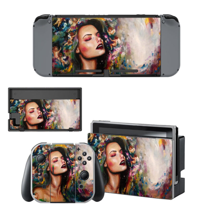 Katy Jade Dobson Magdalene Oil Painting Decal Cover For Nintendo Switch & Nintendo Switch OLED